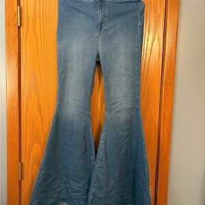 Free People Blue Flare Jeans
